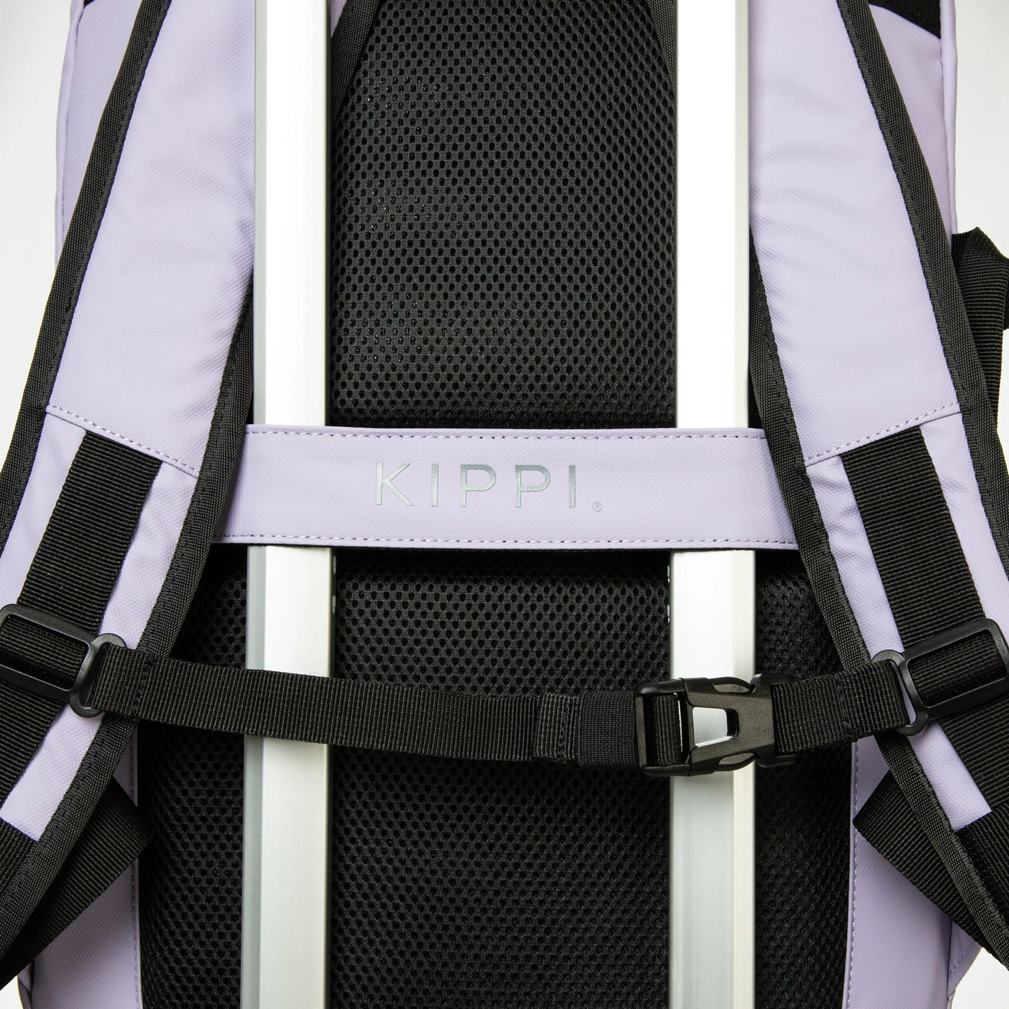 Mochila de viaje purple con agarre flexible