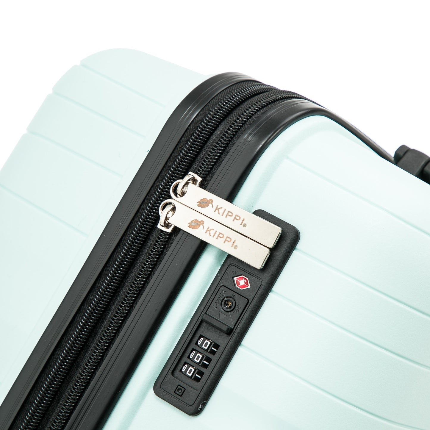 Pack 2x Maleta cabina + grande (S+L) Kippi Wavy Aqua