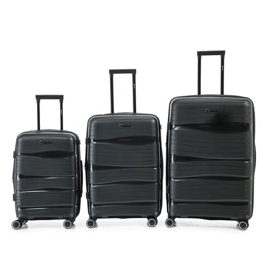 Pack x3 Maletas Kippi Wavy Black (S + M + L)