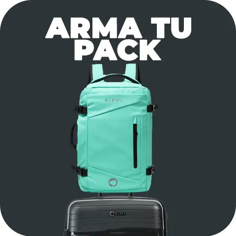 Arma tu pack mochila y maleta en Kippi