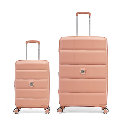 Pack 2x Maleta cabina + grande (S+L) Kippi Blossom Peach