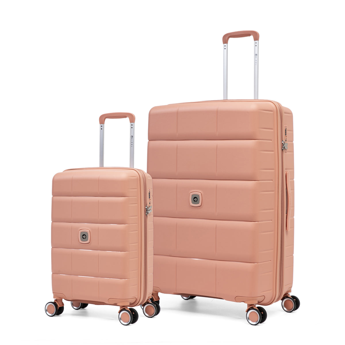 Pack 2x Maleta cabina + grande (S+L) Kippi Blossom Peach
