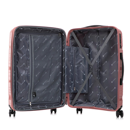 Maleta cabina rosada agua para viajar interior amplio