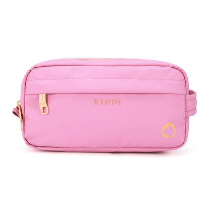 Cosmetiquero rosado para viaje