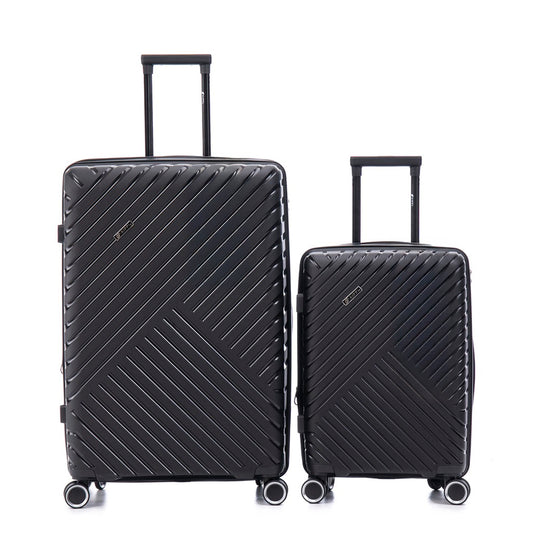 Pack 2x Maleta cabina + grande (S+L) Kippi Auckland Black