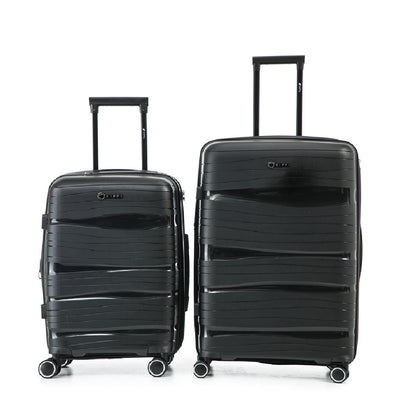 Pack 2x Maleta cabina + Mediana (S+M) Kippi Wavy Black