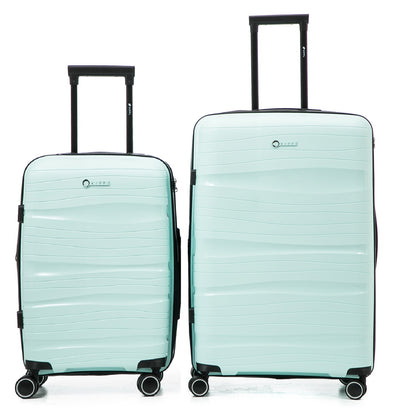 Pack 2x Maleta cabina + Mediana (S+M) Kippi Wavy Aqua