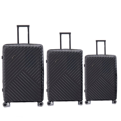 Pack x3 Maletas Kippi Auckland Black (S + M + L)