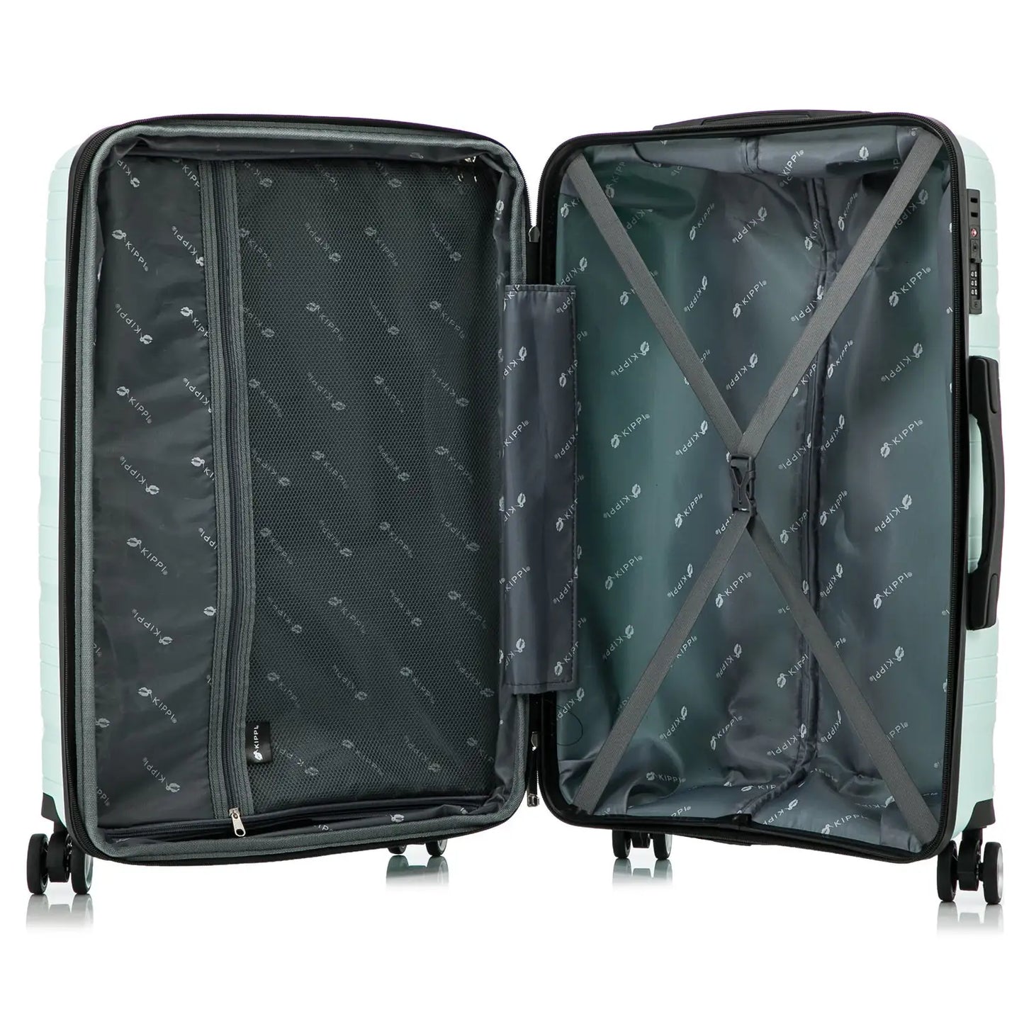Maleta cabina verde agua para viajar interior amplio