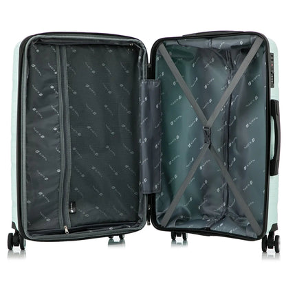 Maleta cabina verde agua para viajar interior amplio