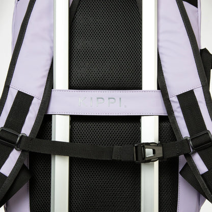 Mochila de viaje purple con agarre flexible