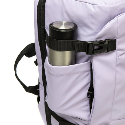 Mochila de viaje purple con espacio para accesorios
