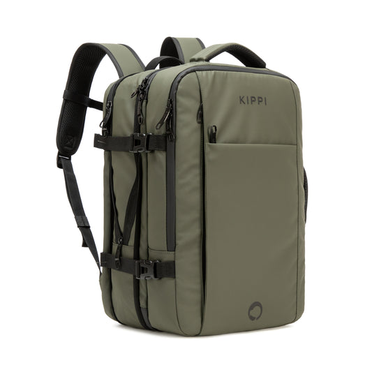 Mochila Cabina Expandible Kippi repelente al Agua - DarkGreen