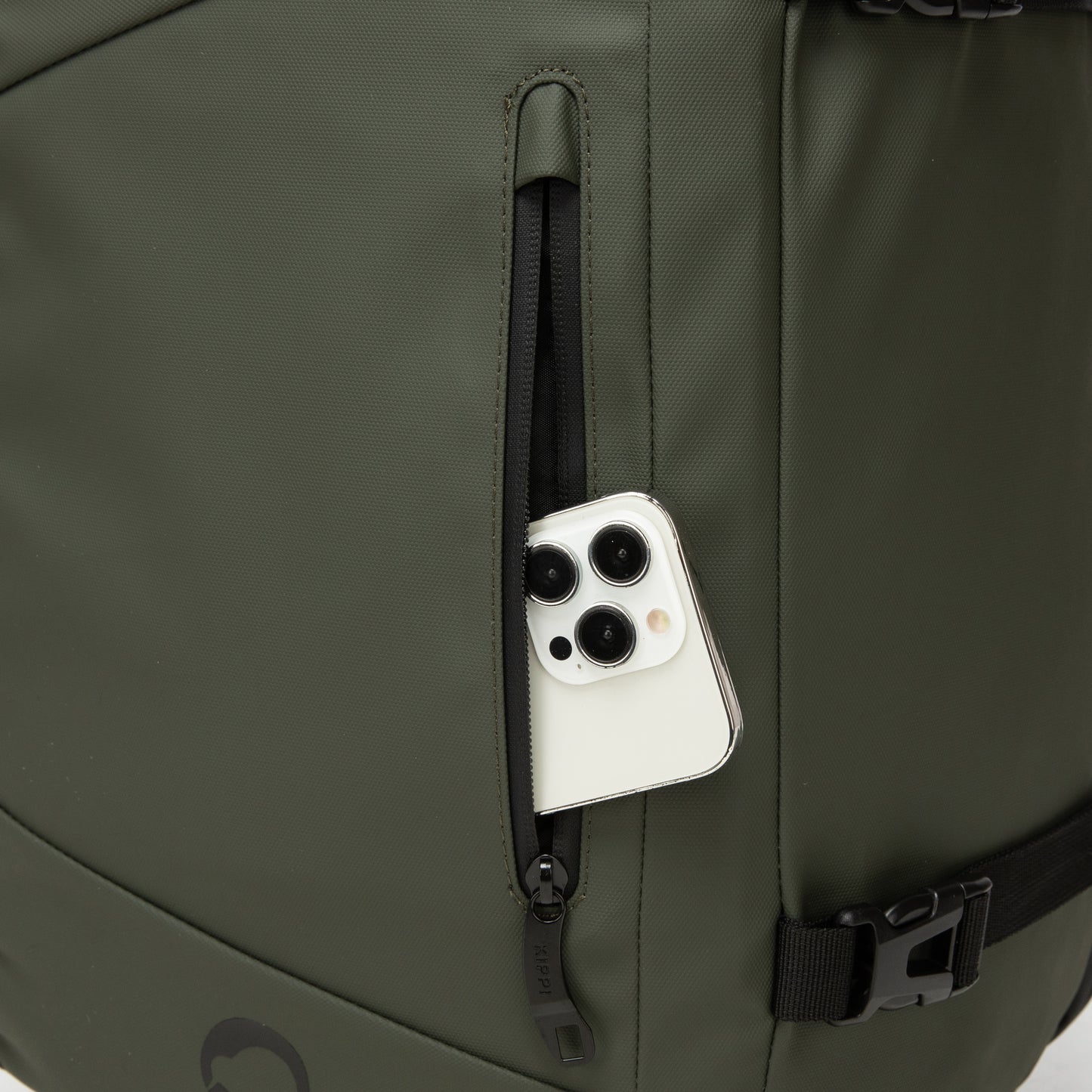 Mochila de Cabina Kippi Expedition repelente al Agua - Darkgreen