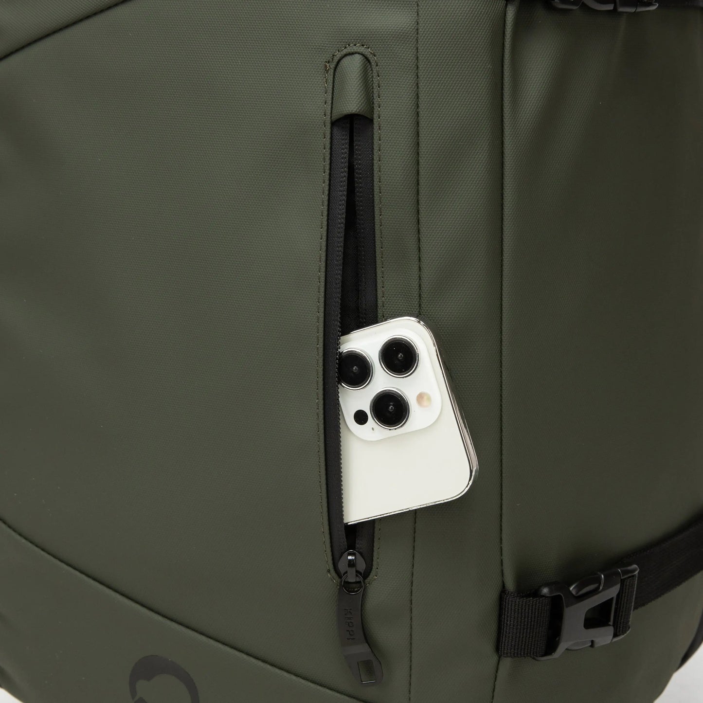 Mochila de Cabina Kippi Expedition repelente al Agua - Darkgreen
