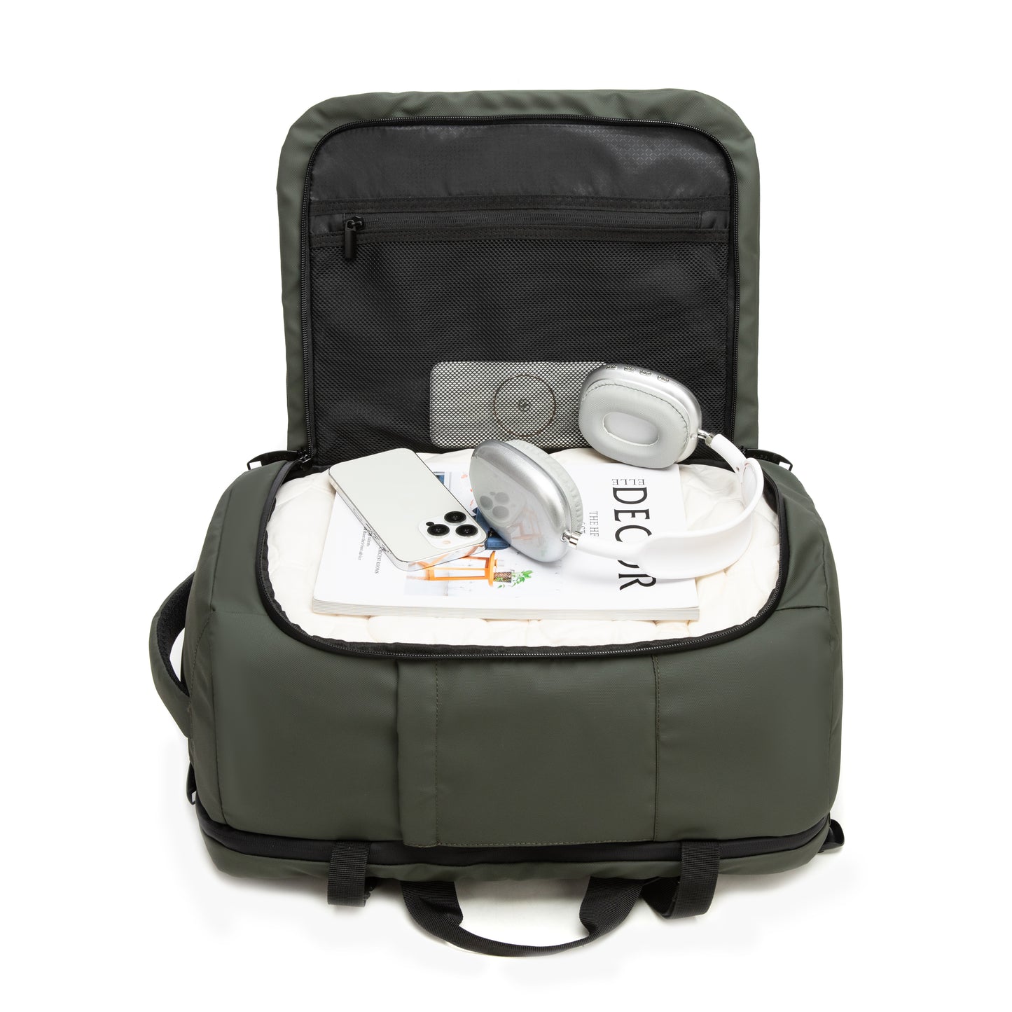 Mochila de Cabina Kippi Expedition repelente al Agua - Darkgreen