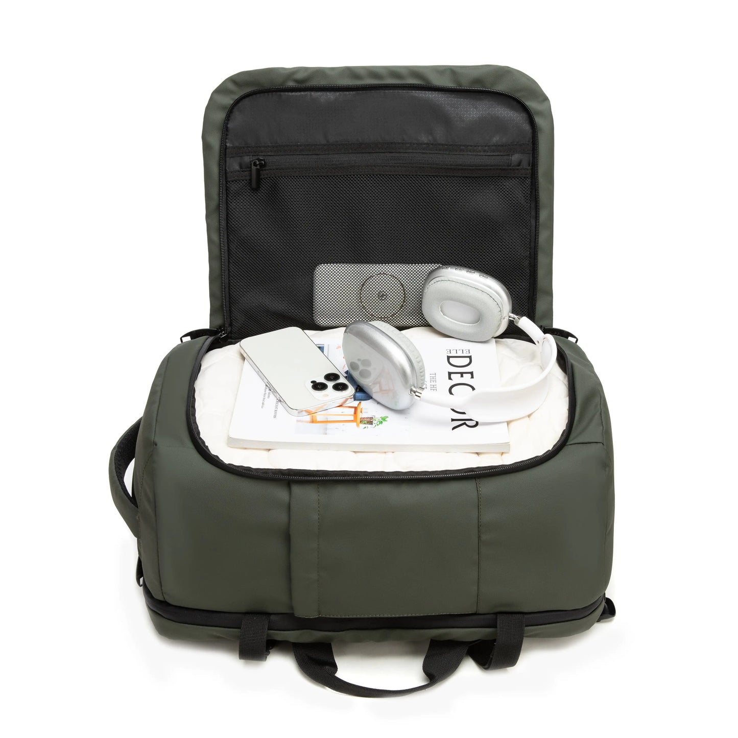Mochila de Cabina Kippi Expedition repelente al Agua - Darkgreen