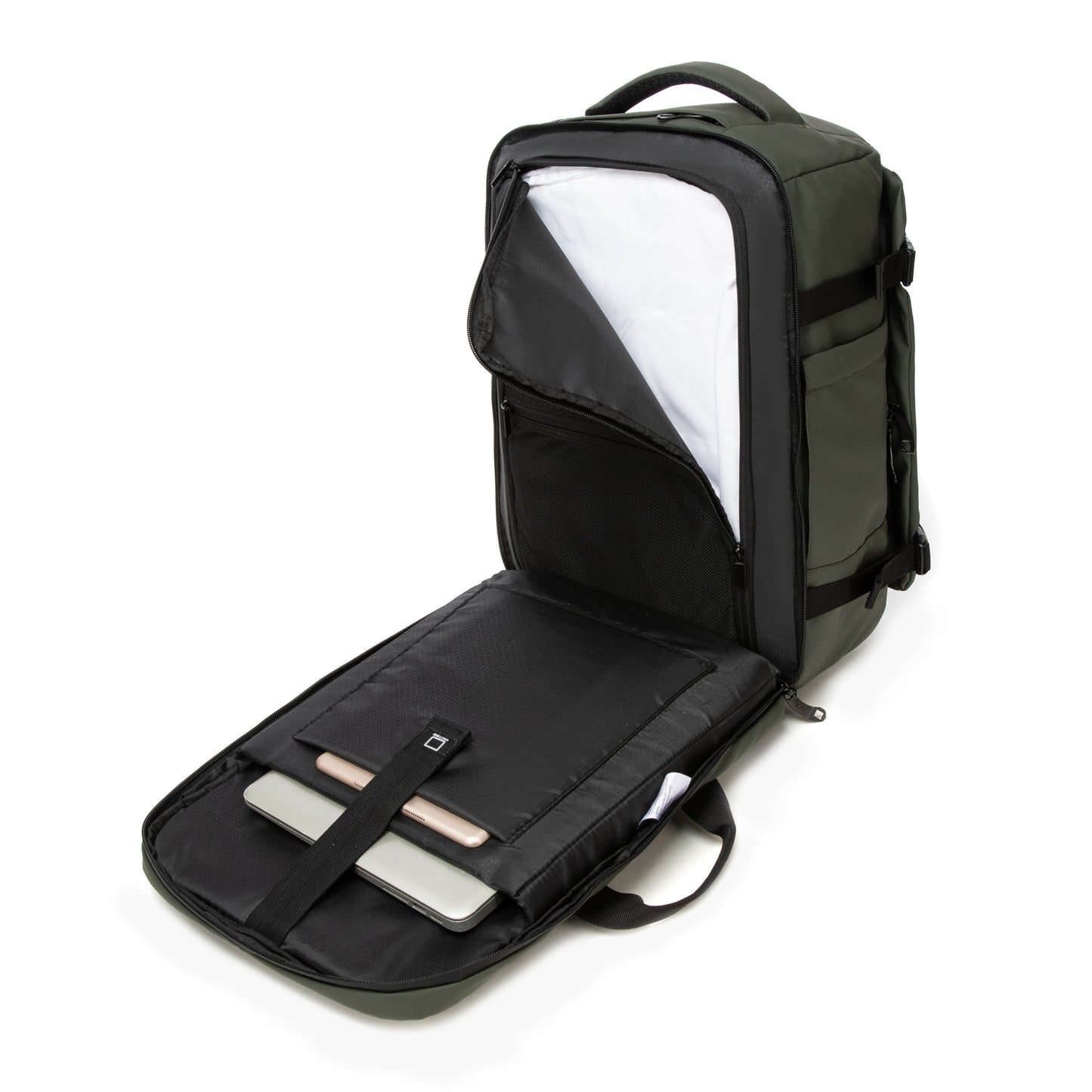 Mochila de Cabina Kippi Expedition repelente al Agua - Darkgreen