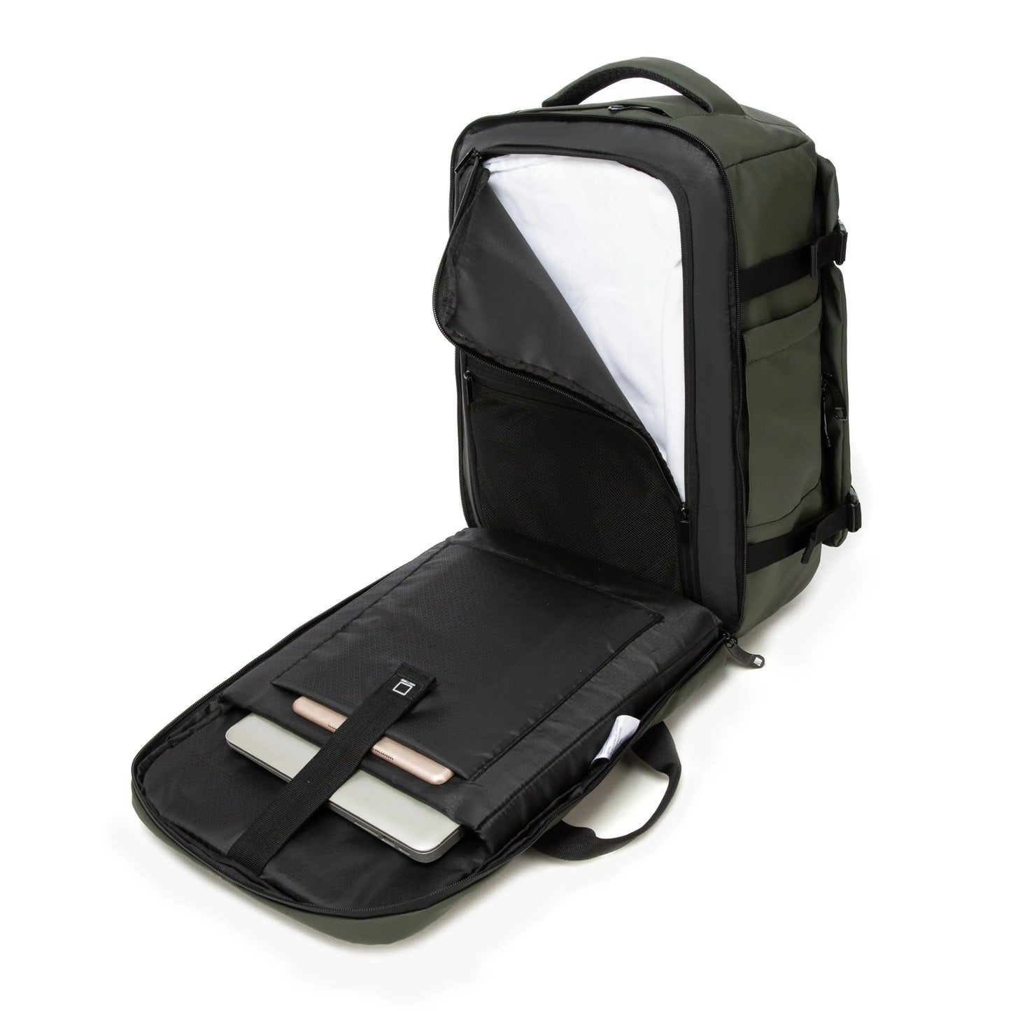 Mochila de Cabina Kippi Expedition repelente al Agua - Darkgreen