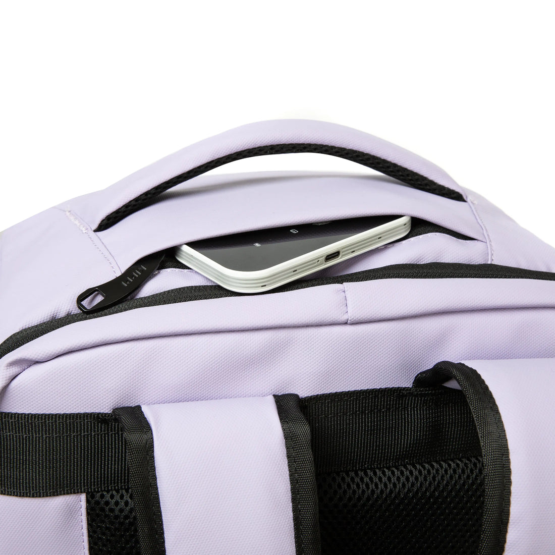 Mochila de viaje purple amplia y segura