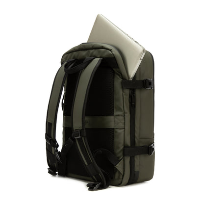 Mochila Cabina Expandible Kippi repelente al Agua - DarkGreen