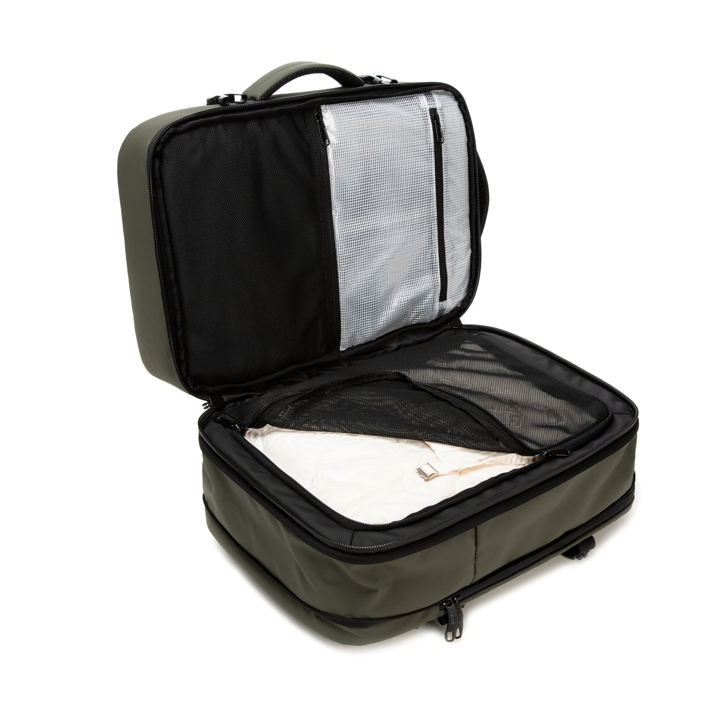 Mochila Cabina Expandible Kippi repelente al Agua - DarkGreen