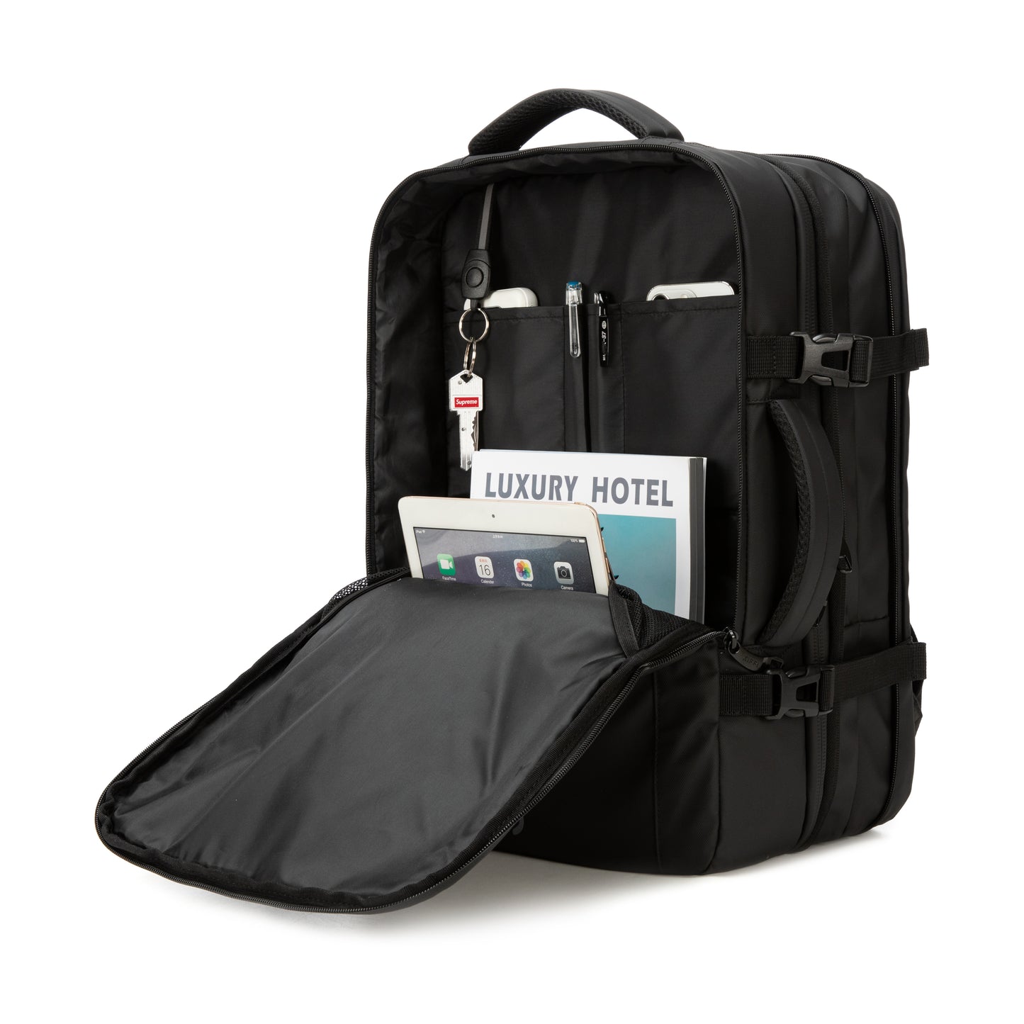 Mochila Cabina Expandible Kippi repelente al Agua - Black