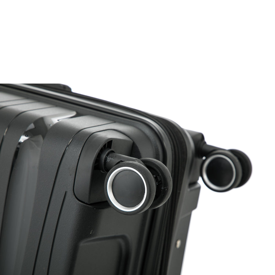 Maleta cabina negra para viajar con ruedas soft track