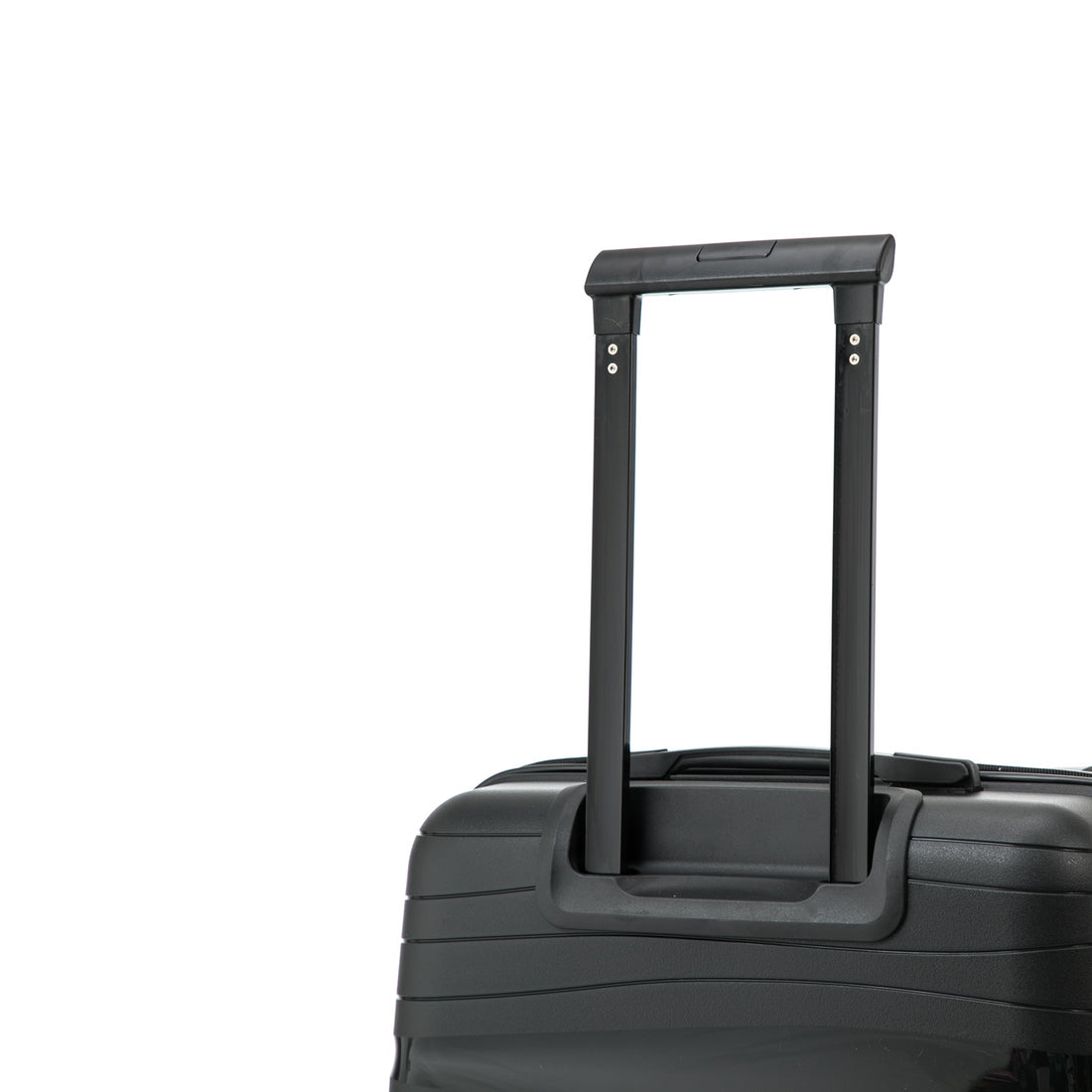 Maleta cabina negra para viajar agarre