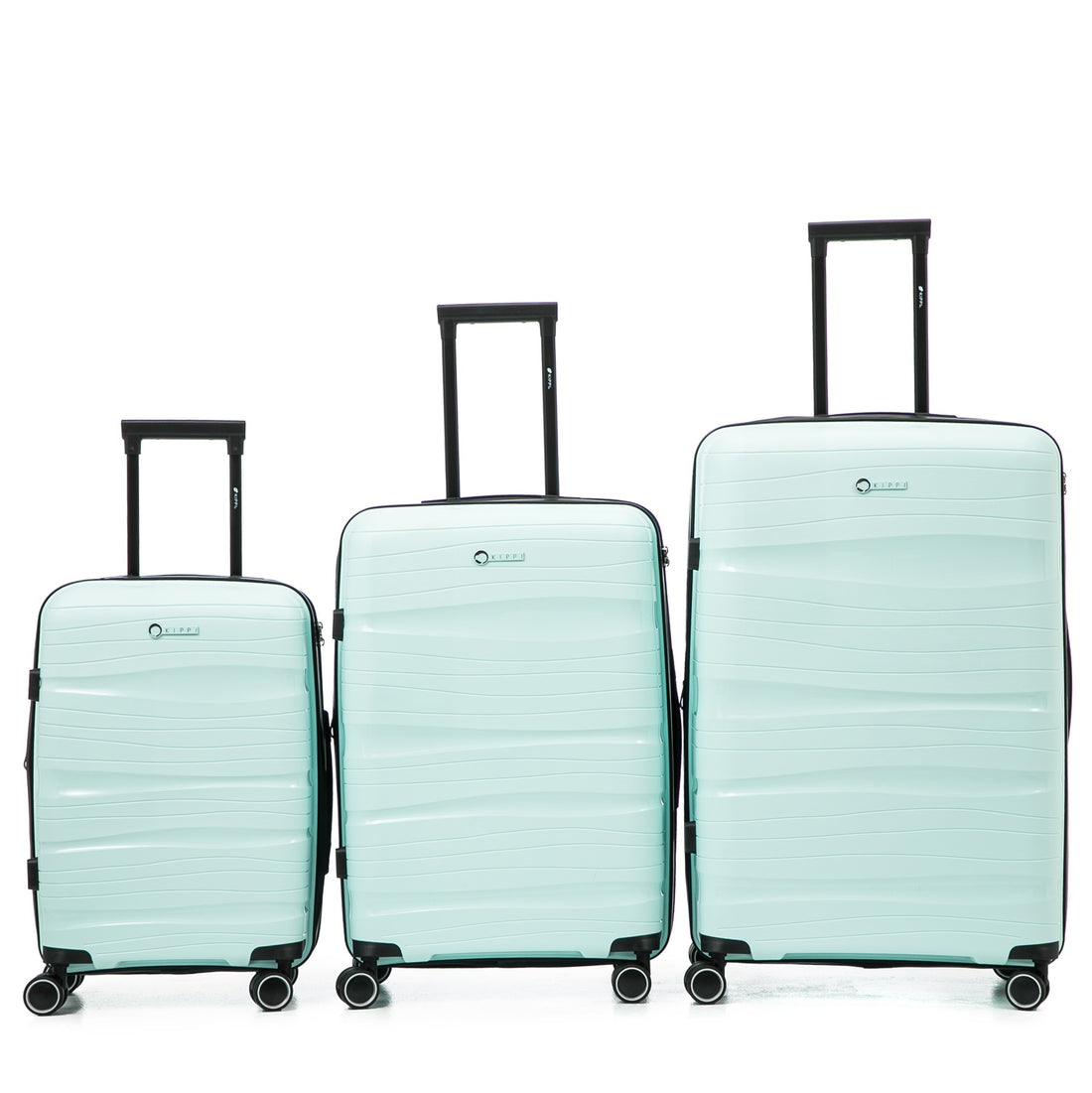 Set de 3 Maleta cabina verde agua para viajar