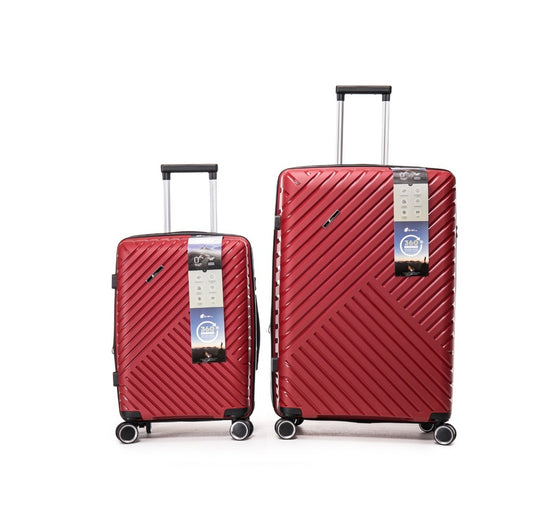 Pack 2x Maleta cabina + grande (S+L) Kippi Auckland Red