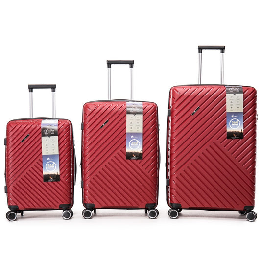 Pack x3 Maletas Kippi Auckland Red (S + M + L)