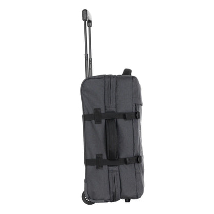 Maleta cabina de tela negra para viajar con ruedas