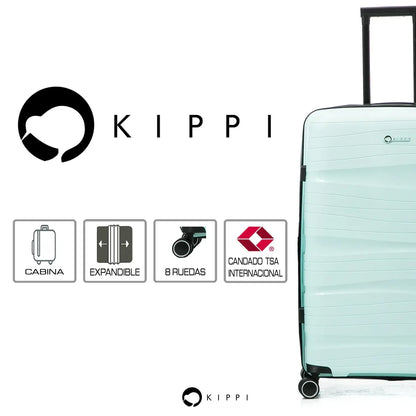 Maleta Cabina Kippi Wavy Aqua