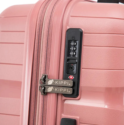 maleta cabina rosada agua para viajar
