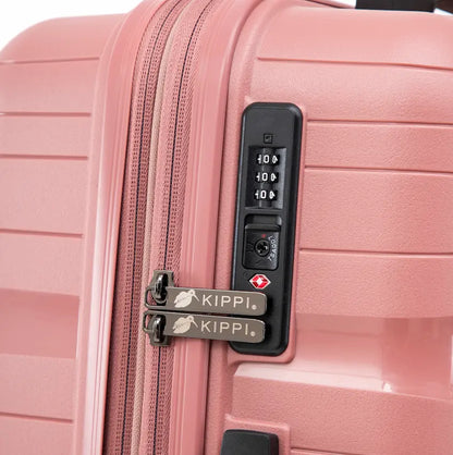 maleta cabina rosada agua para viajar