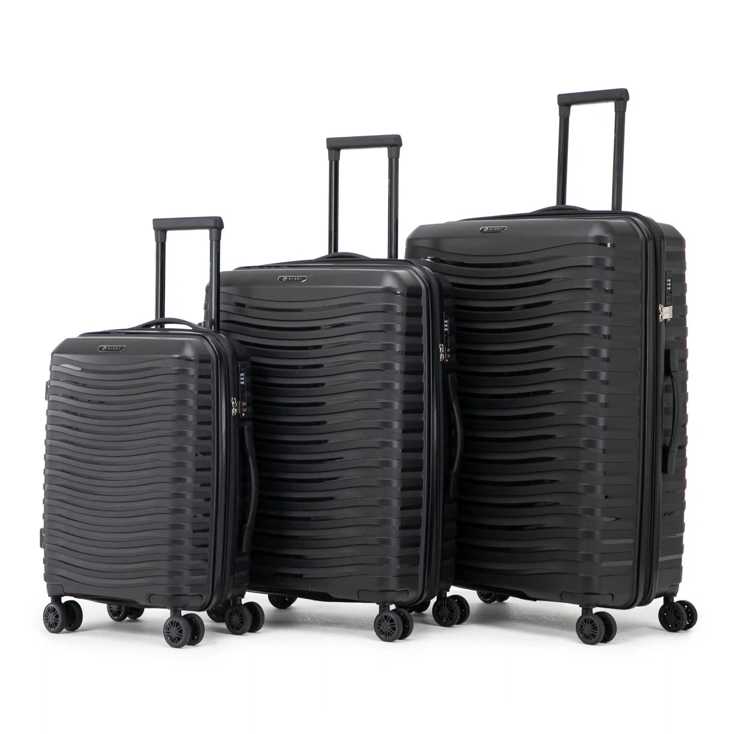 Pack x3 Maletas Kippi Buggy Black (S + M + L)