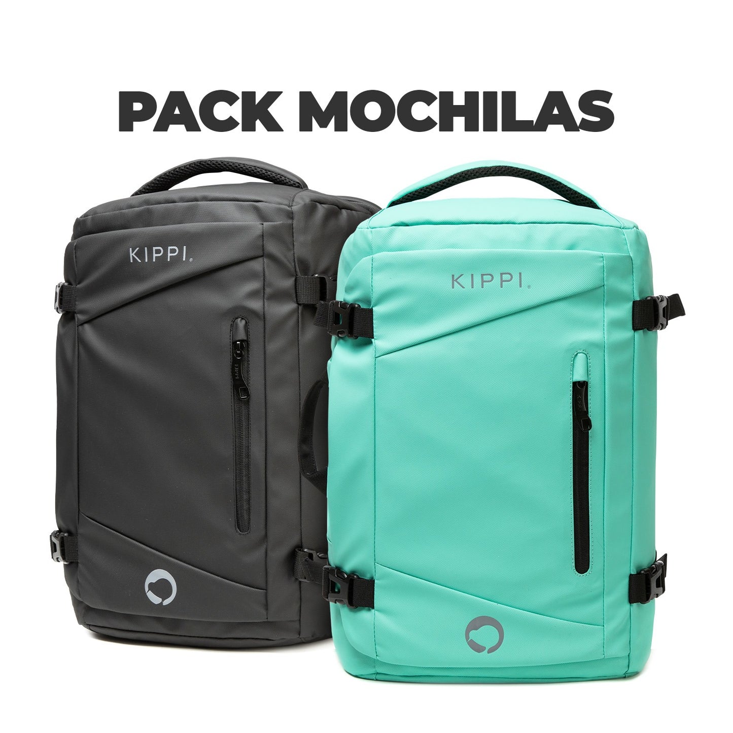 Pack x2 Mochilas de Cabina Kippi Expedition