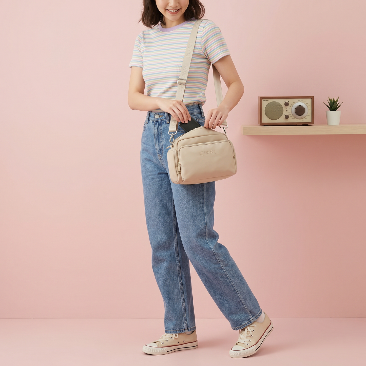 Bandolera para viajar de mujer