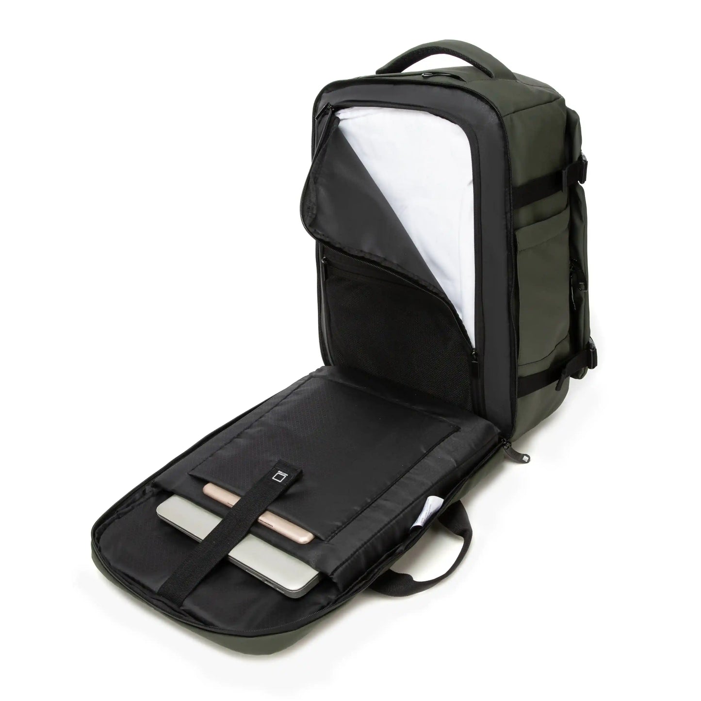 Mochila de Cabina Kippi Expedition repelente al Agua - Darkgreen